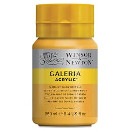 Winsor & Newton Galeria Flow Acrylics - Cadmium Yellow Deep Hue, 250 ml tube