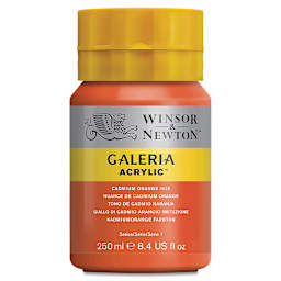 Winsor & Newton Galeria Flow Acrylics - Cadmium Orange Hue, 250 ml tube