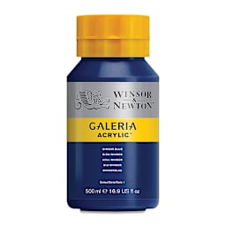Winsor & Newton Galeria Flow Acrylics - Winsor Blue, 500 ml tube