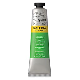 Winsor & Newton Galeria Flow Acrylics - Permanent Green Light, 200 ml tube