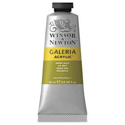 Winsor & Newton Galeria Flow Acrylics - Green Gold, 60 ml tube