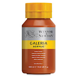 Winsor & Newton Galeria Flow Acrylics - Burnt Sienna, 500 ml tube