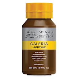 Winsor & Newton Galeria Flow Acrylics - Burnt Umber, 500 ml tube