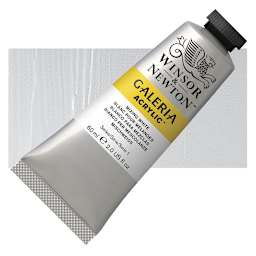 Winsor & Newton Galeria Flow Acrylic - Mixing White, 60 ml tube and swatch