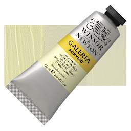 Winsor & Newton Galeria Flow Acrylic - Pale Lemon, 60 ml tube and swatch