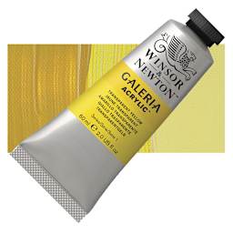Winsor & Newton Galeria Flow Acrylic - Transparent Yellow, 60 ml tube and swatch