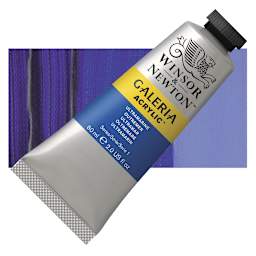 Winsor & Newton Galeria Flow Acrylic - Ultramarine, 60 ml tube and swatch