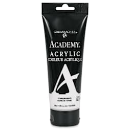 Grumbacher Academy Acrylic - Titanium White, 200 ml tube