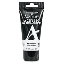 Grumbacher Academy Acrylic - Iridescent White, 75 ml tube