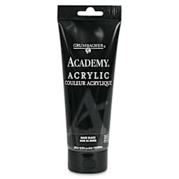 Grumbacher Academy Acrylic - Mars Black, 200 ml tube