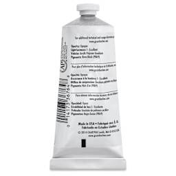 Grumbacher Academy Acrylic - Ivory Black, 90 ml tube back