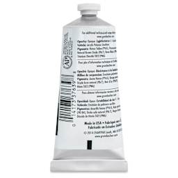 Grumbacher Academy Acrylic - Warm Gray, 90 ml tube back