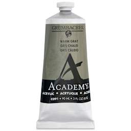 Grumbacher Academy Acrylic - Warm Gray, 90 ml tube