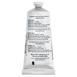 Grumbacher Academy Acrylic - Neutral Gray, 90 ml tube back