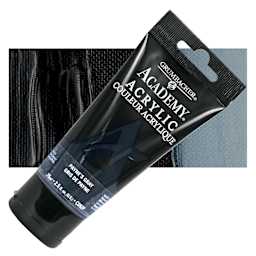 Grumbacher Academy Acrylic - Payne's Gray, 75 ml tube and swatch