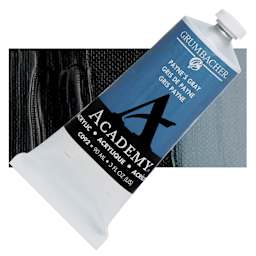 Grumbacher Academy Acrylic - Payne's Gray, 90 ml tube and swatch