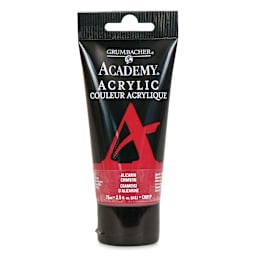 Grumbacher Academy Acrylic - Alizarin Crimson, 75 ml tube