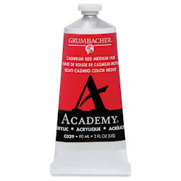 Grumbacher Academy Acrylic - Cadmium Red Medium Hue, 90 ml tube