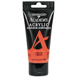 Grumbacher Academy Acrylic - Vermillion, 75 ml tube