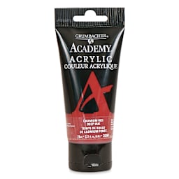 Grumbacher Academy Acrylic - Cadmium Red Deep Hue, 75 ml tube