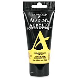 Grumbacher Academy Acrylic - Cadmium Yellow Light Hue, 75 ml tube