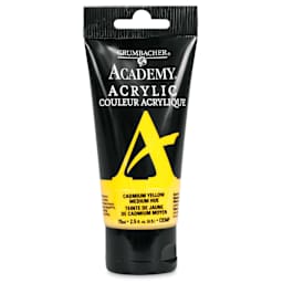 Grumbacher Academy Acrylic - Cadmium Yellow Medium Hue, 75 ml tube