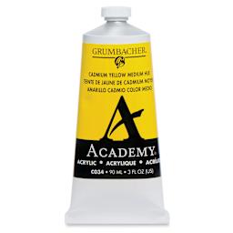 Grumbacher Academy Acrylic - Cadmium Yellow Medium Hue, 90 ml tube