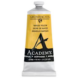 Grumbacher Academy Acrylic - Naples Yellow, 90 ml tube