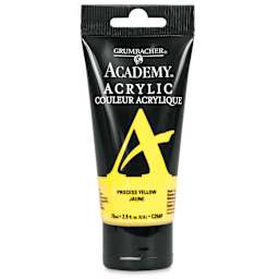 Grumbacher Academy Acrylic - Process Yellow, 75 ml tube