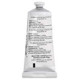 Grumbacher Academy Acrylic - Process Yellow, 90 ml tube back