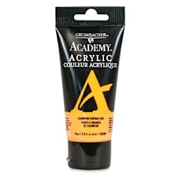Grumbacher Academy Acrylic - Cadmium Orange Hue, 75 ml tube