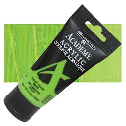 Grumbacher Academy Acrylic - Thalo Yellow Green, 75 ml tube and swatch