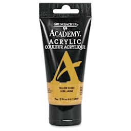 Grumbacher Academy Acrylic - Yellow Ochre, 75 ml tube