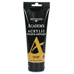 Grumbacher Academy Acrylic - Yellow Ochre, 200 ml tube