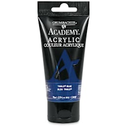 Grumbacher Academy Acrylic - Thalo Blue, 75 ml tube