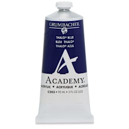 Grumbacher Academy Acrylic - Thalo Blue, 90 ml tube