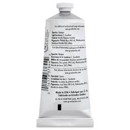 Grumbacher Academy Acrylic - Permanent Blue Light, 90 ml tube back