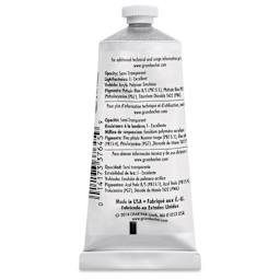 Grumbacher Academy Acrylic - Process Cyan, 90 ml tube back