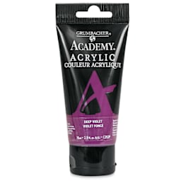 Grumbacher Academy Acrylic - Deep Violet, 75 ml tube