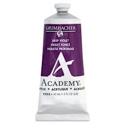 Grumbacher Academy Acrylic - Deep Violet, 90 ml tube