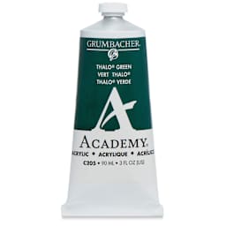 Grumbacher Academy Acrylic - Thalo Green (Blue Shade), 90 ml tube