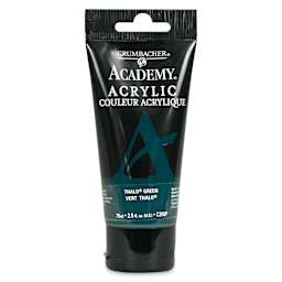 Grumbacher Academy Acrylic - Thalo Green (Blue Shade), 75 ml tube