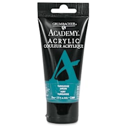 Grumbacher Academy Acrylic - Turquoise Green, 75 ml tube