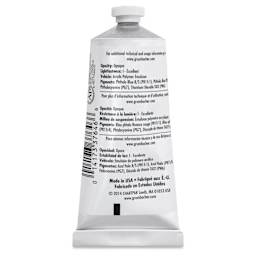 Grumbacher Academy Acrylic - Turquoise Green, 90 ml tube, back