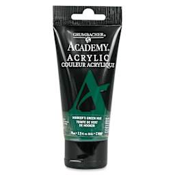 Grumbacher Academy Acrylic - Hooker's Green Hue, 75 ml tube