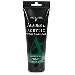 Grumbacher Academy Acrylic - Hooker's Green Hue, 200 ml tube