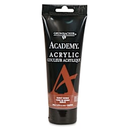 Grumbacher Academy Acrylic - Burnt Sienna, 200 ml tube