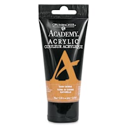 Grumbacher Academy Acrylic - Raw Sienna, 75 ml tube