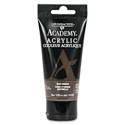 Grumbacher Academy Acrylic - Raw Umber, 75 ml tube
