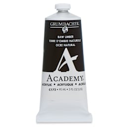 Grumbacher Academy Acrylic - Raw Umber, 90 ml tube